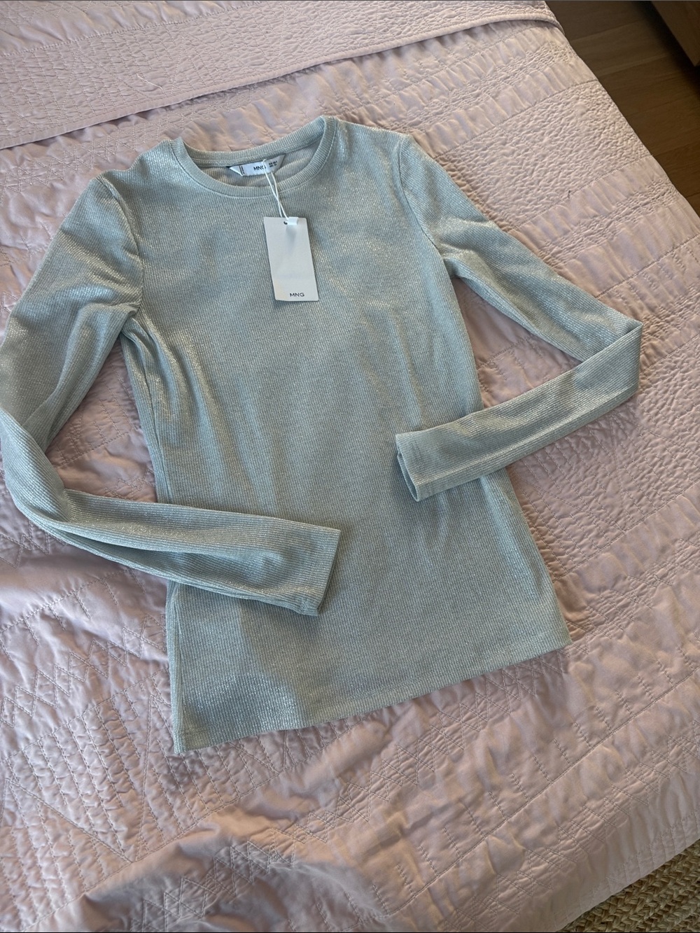 Woman’s mango silver long sleeve